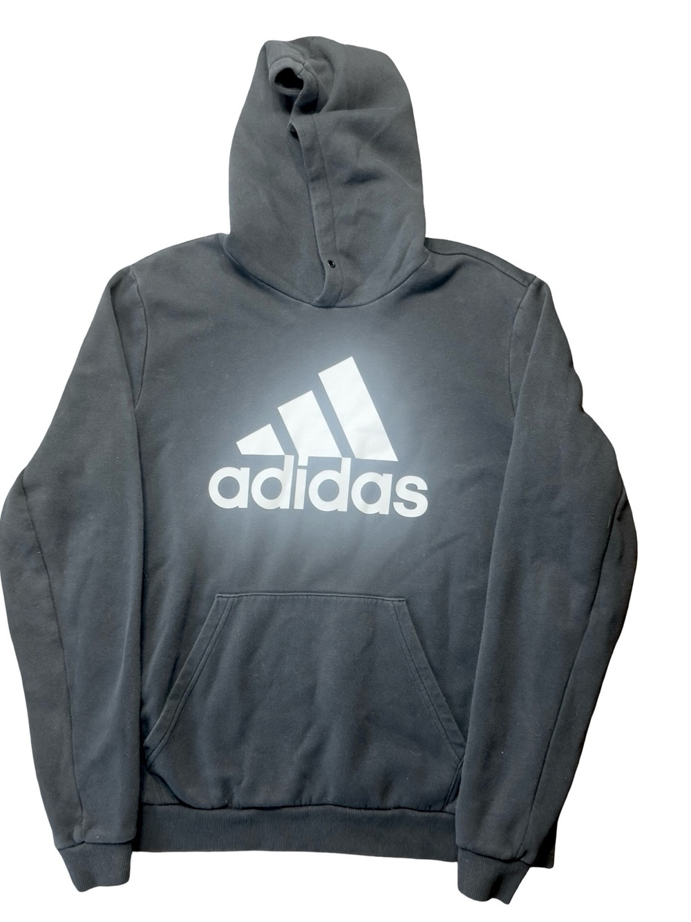 adidas Black Pullover Hoodie - Back View - Picture 2 of 5